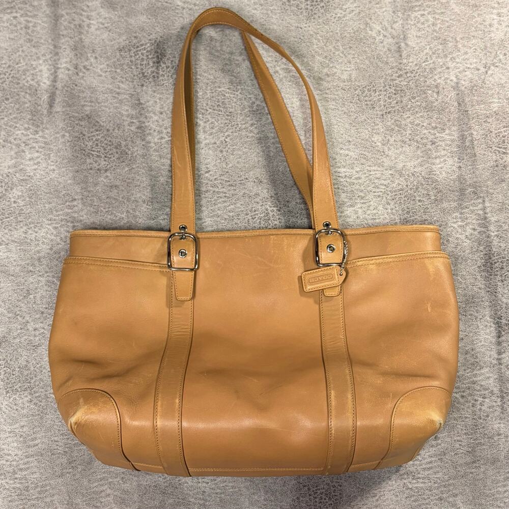 Coach Hampton Large Caramel Tote Bag